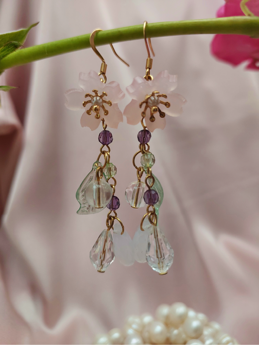 Cherry Blossom Dangle Earrings