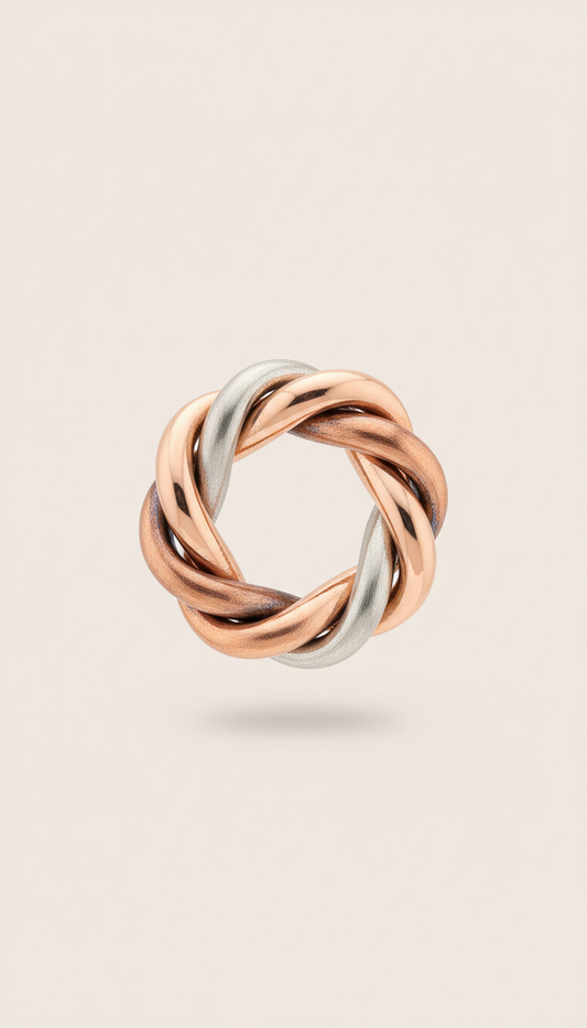 Chunky Mixed Metal Hoop Earrings
